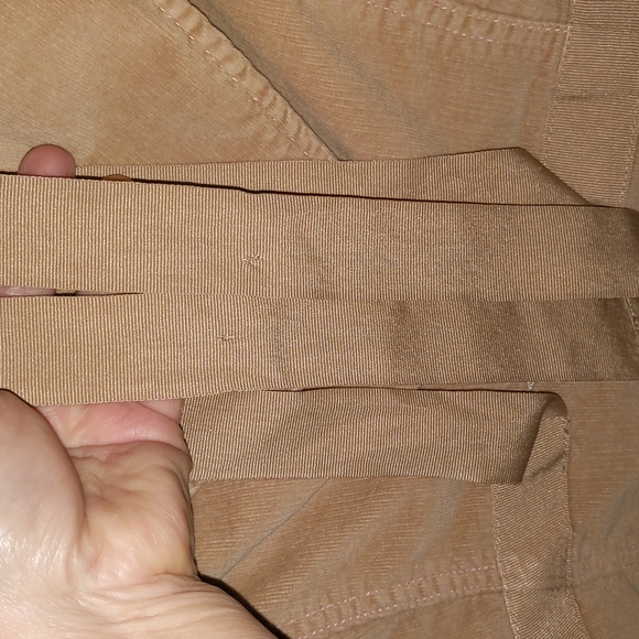 Juniors Plugg Tan Corduroy Cropped L/S Jacket w/front button & ribbon be… - Picture 9 of 12